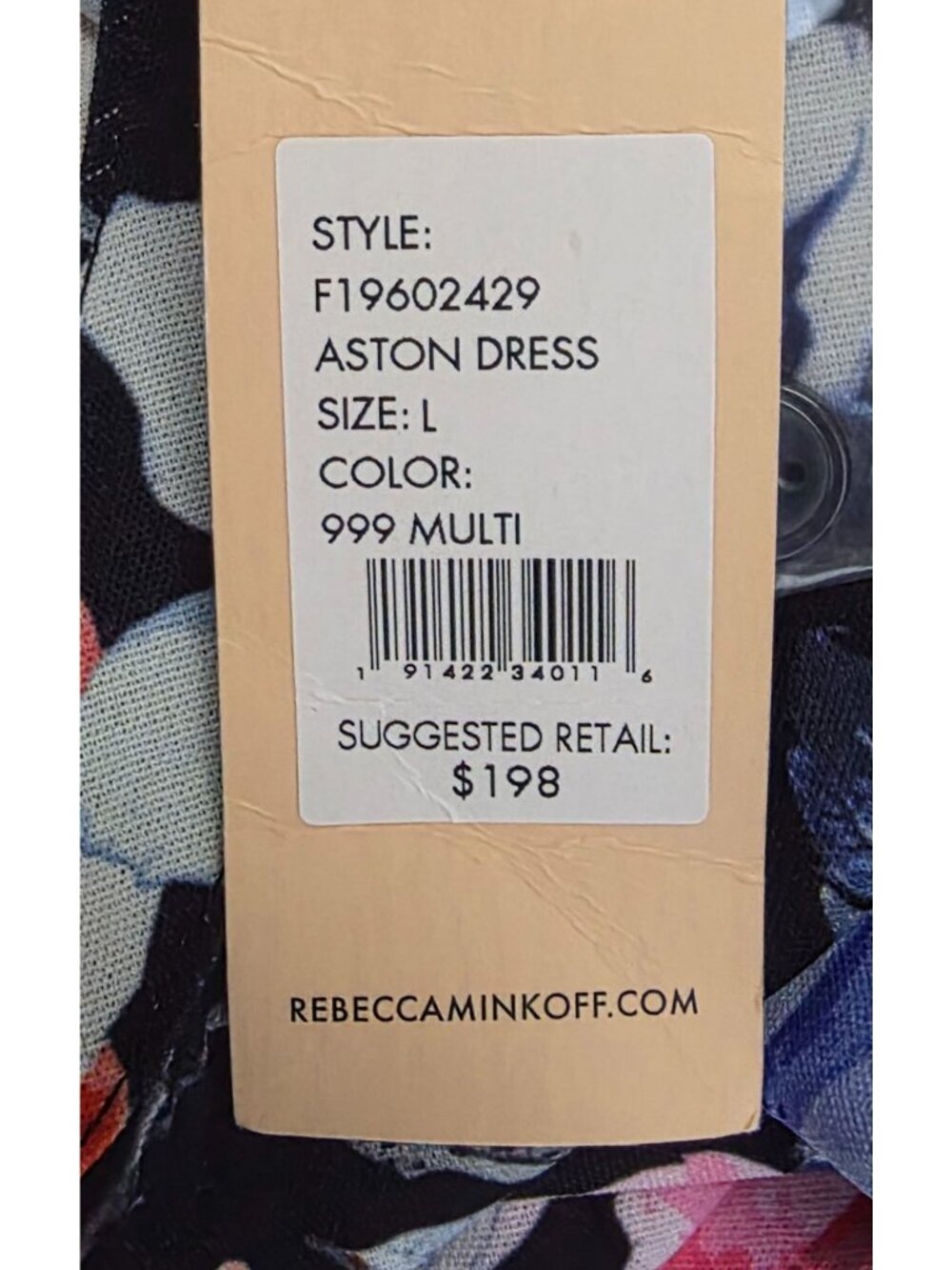 NWT Women's - Rebecca Minkoff Aston Floral Dress, Size Large - Picture 9 of 11